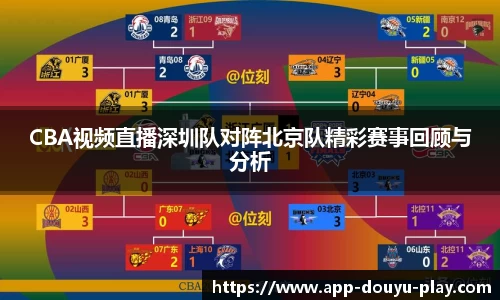 CBA视频直播深圳队对阵北京队精彩赛事回顾与分析