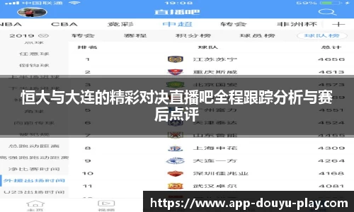 恒大与大连的精彩对决直播吧全程跟踪分析与赛后点评